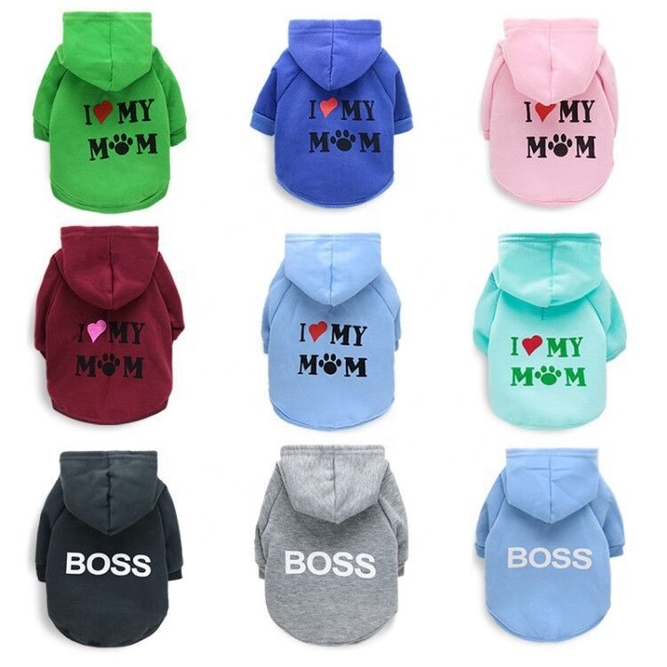 Pet supplies Dog Hoodies Polyester pet clothes wholesale Teddy clothes Spring and Autumn