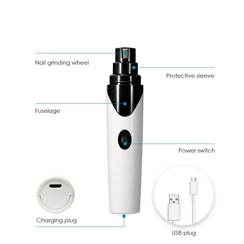 Grooming Tool Easy Carry USB Nail Clipper Electric Pet Nail Grinder Rechargeable