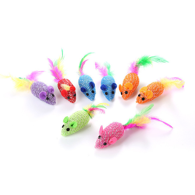 Eco-friendly Hot Selling Funny Fishing Playing Pet Scratcher Cat Toy Mouse Cat Funny Toy