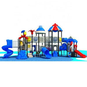 amusement park children playground  large outdoor plastic slide