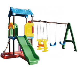 Qiao Qiao plastic game toy house swing with slide and swing for children