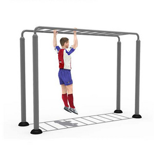 Qiaoqiao high quality outdoor playground parallels monkey bar ladder workout outdoor fitness equipment