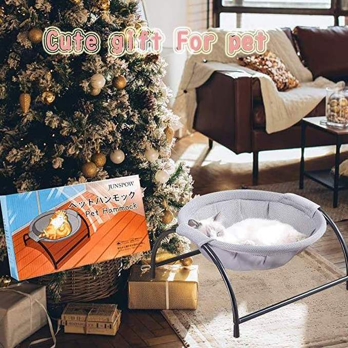 2023 Custom Free Standing Round Breathable Pet Bed Cat Hammock Cat Nest Removable And Washable Pet Bed