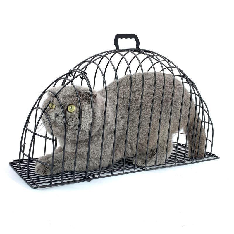 2023 Anti Scratch Bite Pet Cage Stainless Steel Pet Shower Cage For Cat