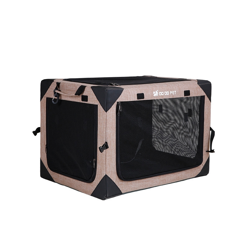 Pet Carrier, Portable Folding Soft Dog Crate for Outdoor and Travel Crate Kennel