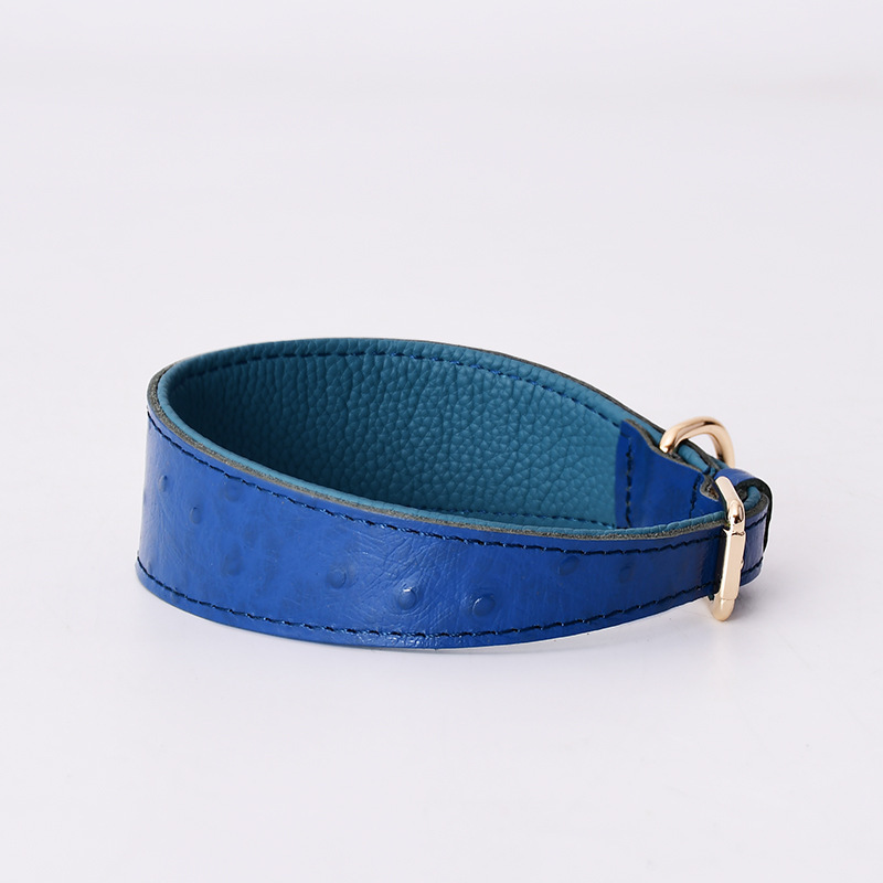 Dog Collars Waterproof Real Cow Leather Dog Collar Manufacturers Made Luxury Anhui Cats Solid Pet Collar Customized Brand Logo