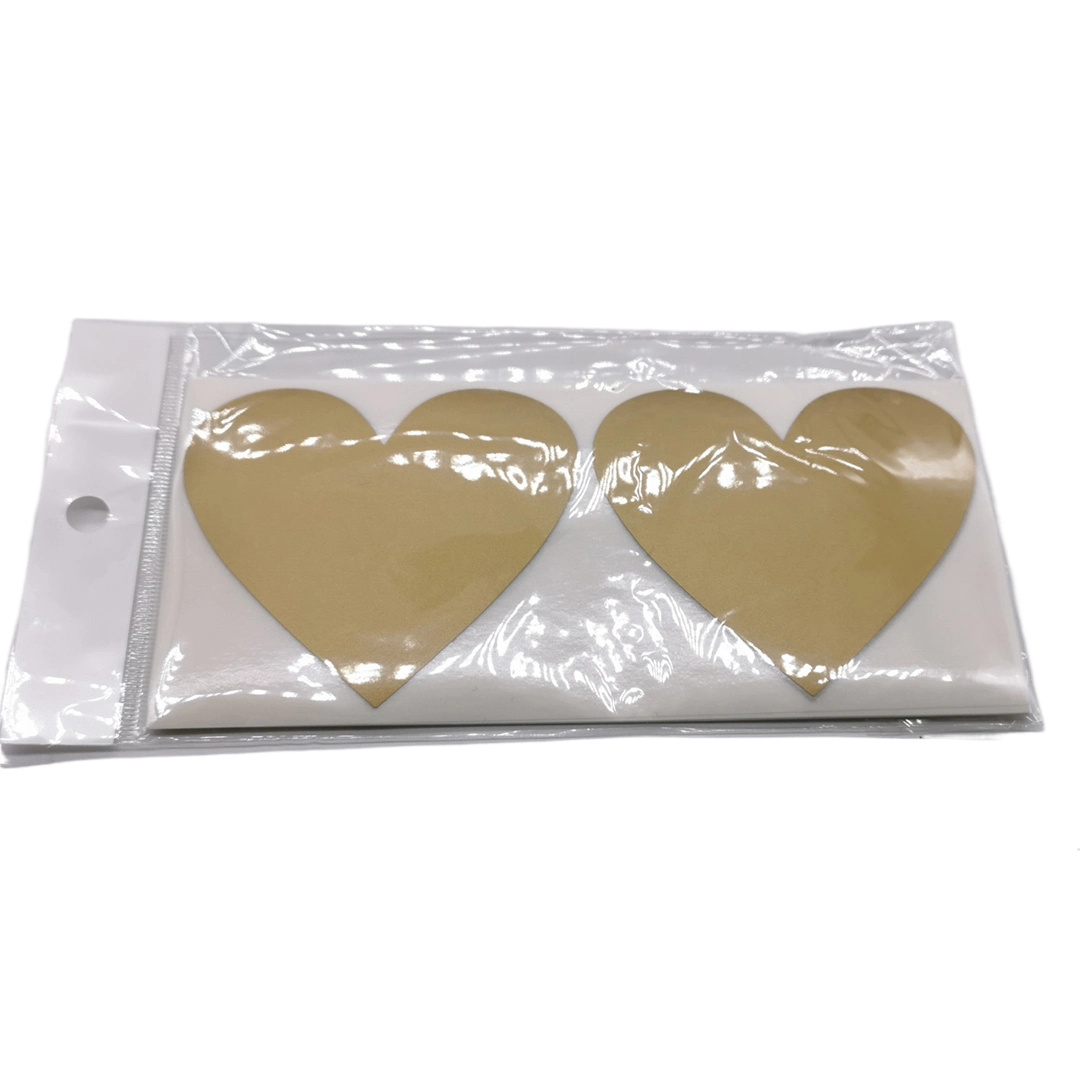 Scratch off Stickers Love Heart Shape Blank for Secret Code Cover Home Game Wedding Message 70mm*80mm Gold Heart