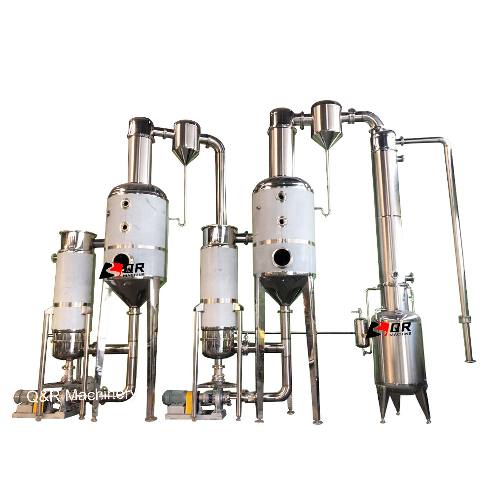 316 stainless steel chemical food herbs machinery vacuum single effect evaporation concentrator