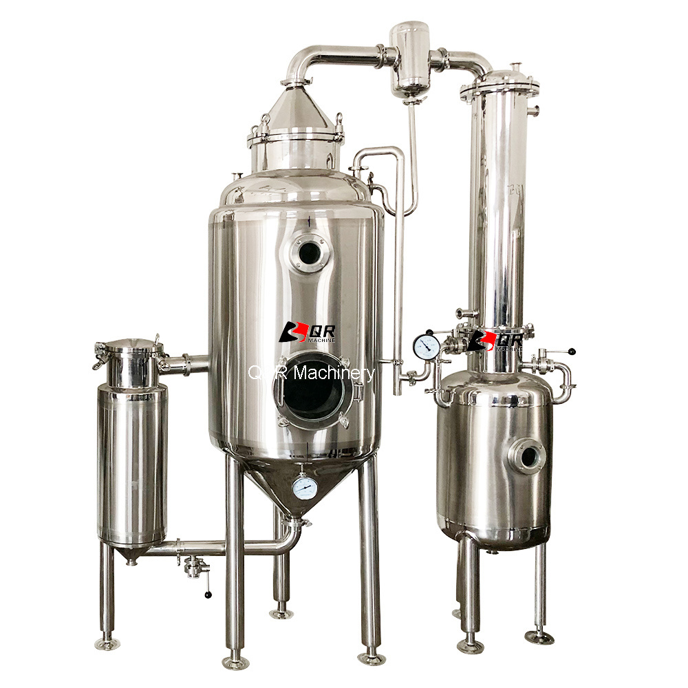 316 stainless steel chemical food herbs machinery vacuum single effect evaporation concentrator