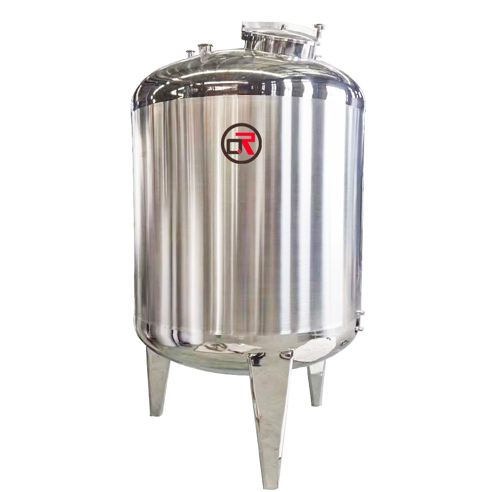 Factory price 1500L stainless steel pressure chemical shampoo 2or3 layers ferment growing storage tank