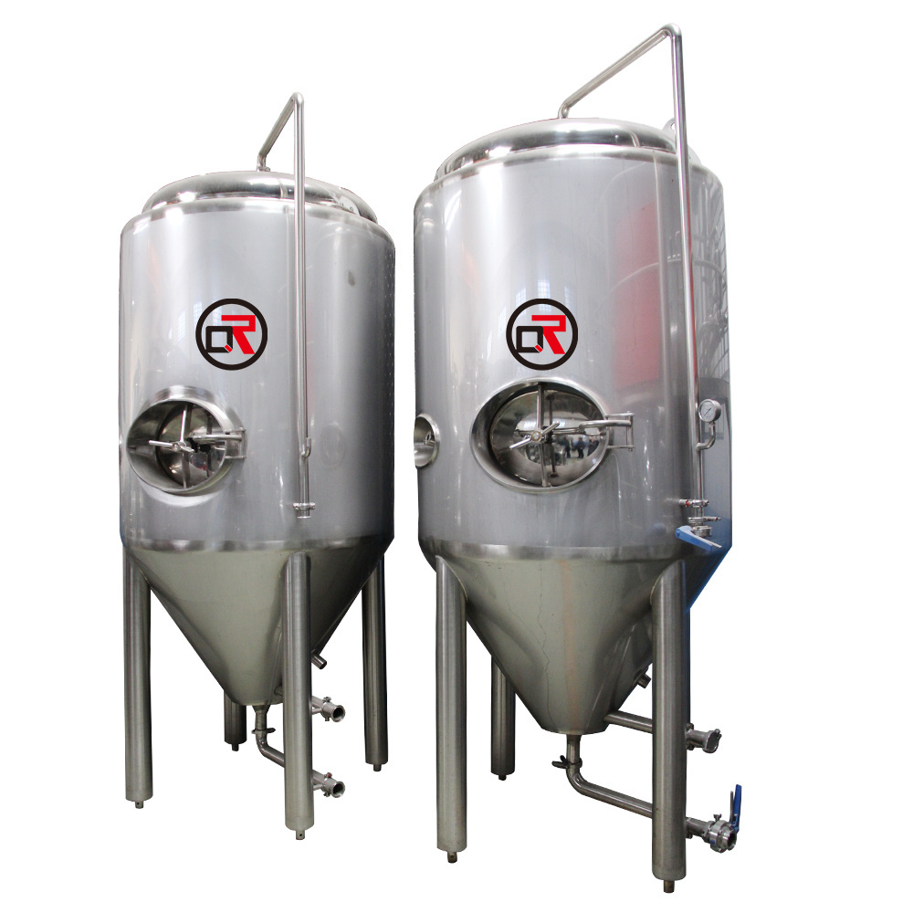 Commercial Brewery Stainless Steel Glycol Cooling 500l 1000l conical beer fermenter with dimple jacketed fermentation tank