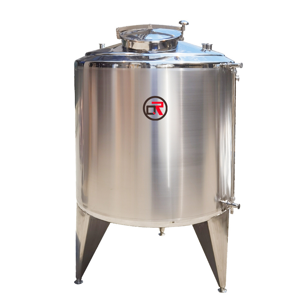 Factory price 1500L stainless steel pressure chemical shampoo 2or3 layers ferment growing storage tank