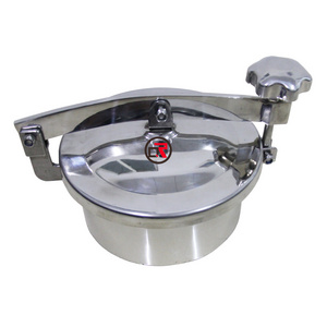 Sanitary stainless steel manway covers tank manhole round manway Sight glass manway covers