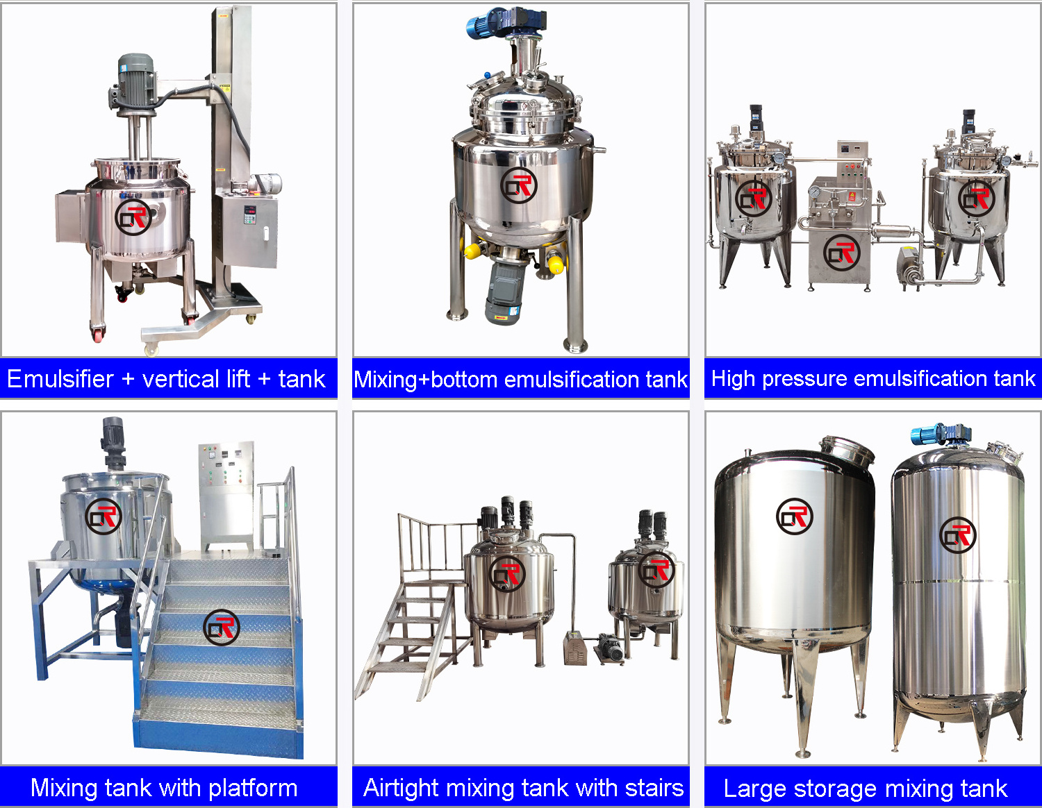 tank agitator mixer stainless steel liquid mixing tank detergent powder making machine