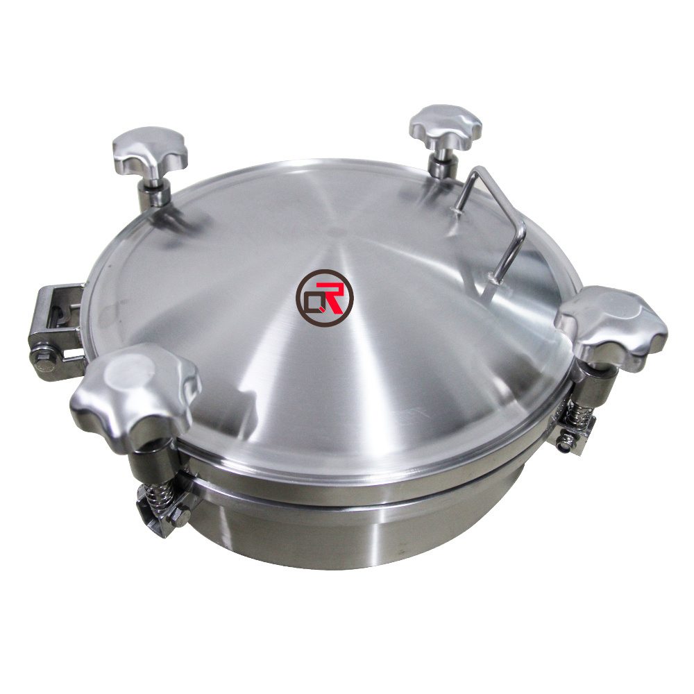 Sanitary stainless steel manway covers tank manhole round manway Sight glass manway covers