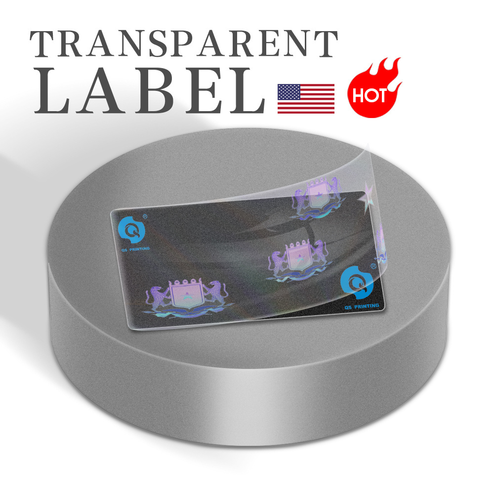 Vinyl Pvc Card Credit Id Overlay Hologram Card Uv Serial Number Sticker Transparent Cosmetic Waterproof Customized Accept Custom