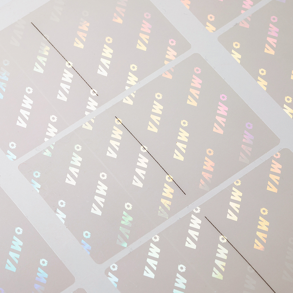 factory wholesale stickers and label holographic sticker transparent overlay holographic for eyelash packaging