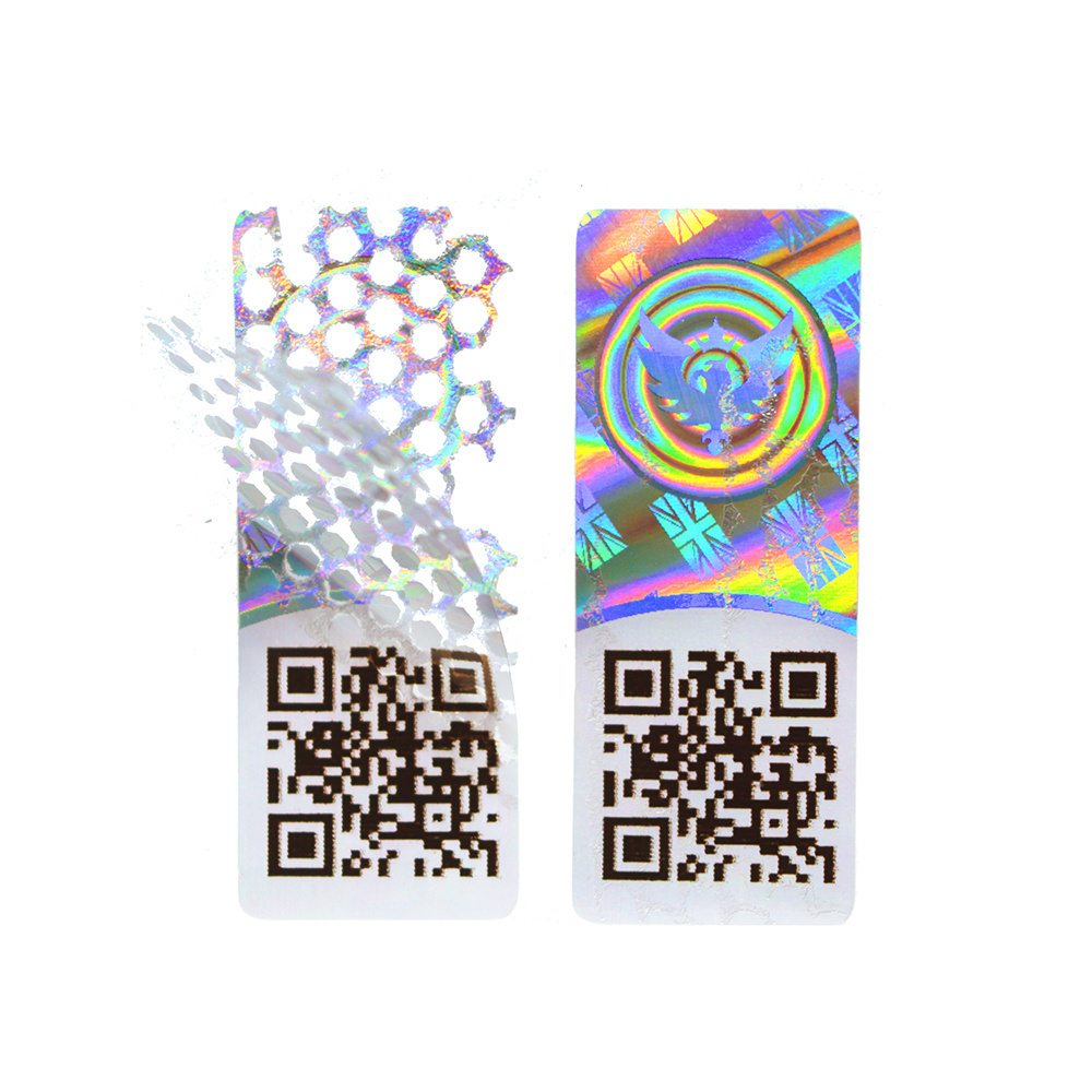 anti counterfeit hologram stickers 3d qr code labels 3d QR Code barcode holographic sticker