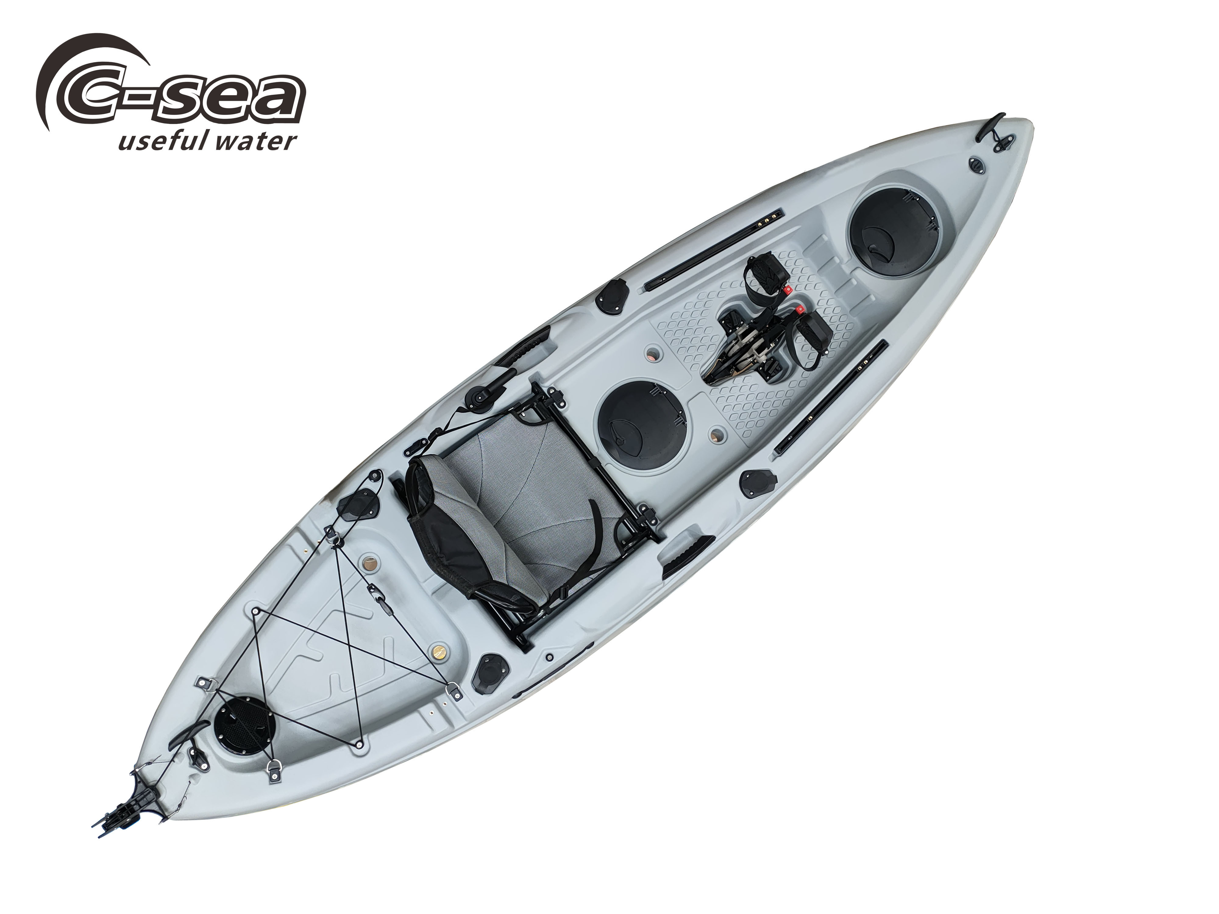 Single  pedal  drive kayak for one person fishing kayak sit on top