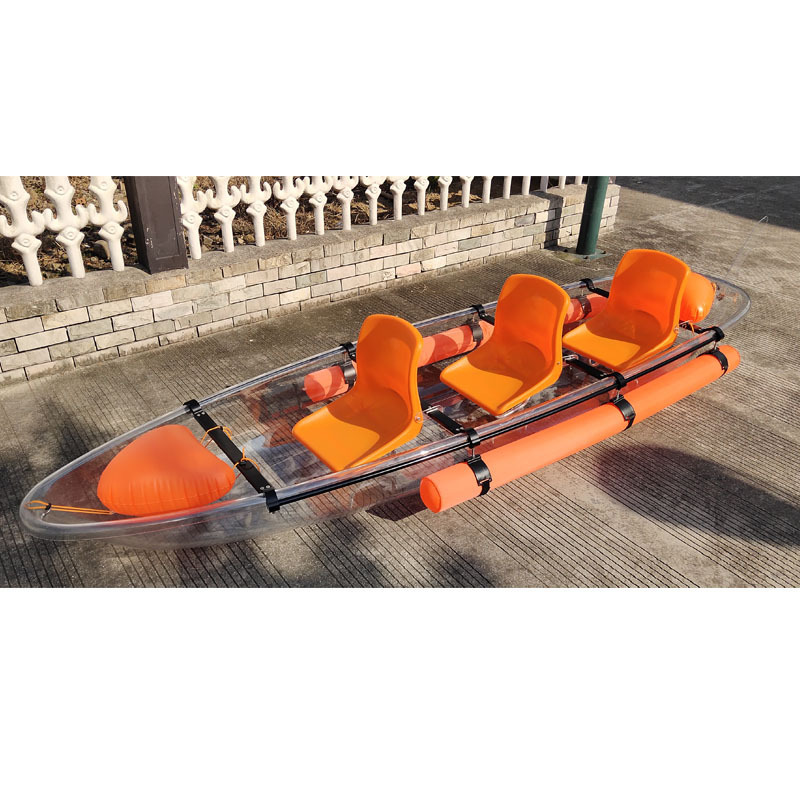 Three person transparent   Clear PC  kayak for sale