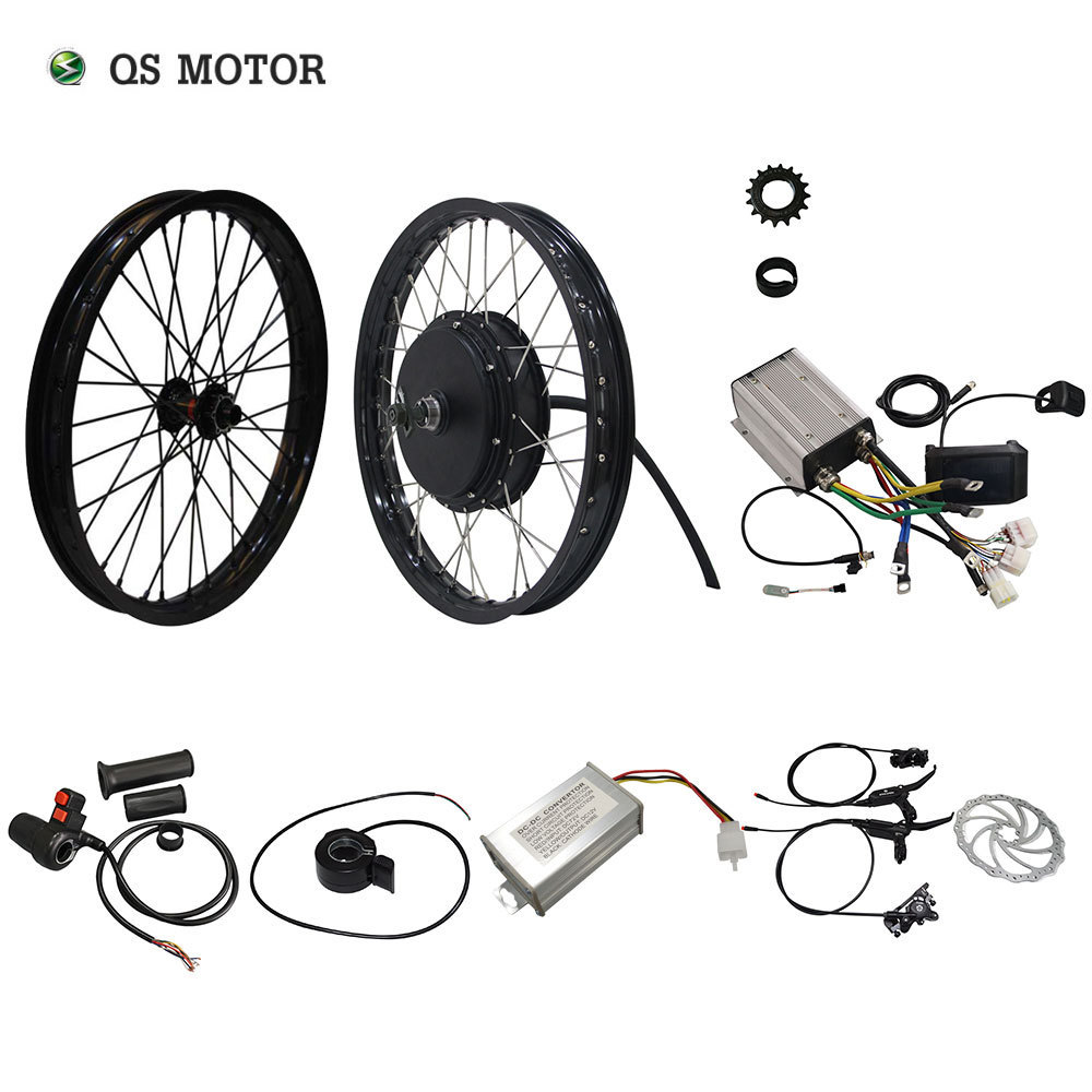 QS Motor 205 50H V3 Electric high power bicycle kit / E bike kit / spoke hub Motor 3000W Powerful Hub Motor Kit