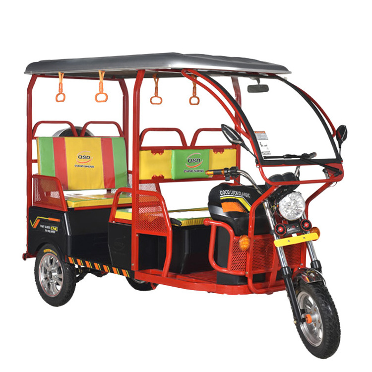 China Factory Wholesale Three Wheeler Tuk Tuk Adult E Pedicab Bicicleta 800W Electric Tricycle Rickshaw