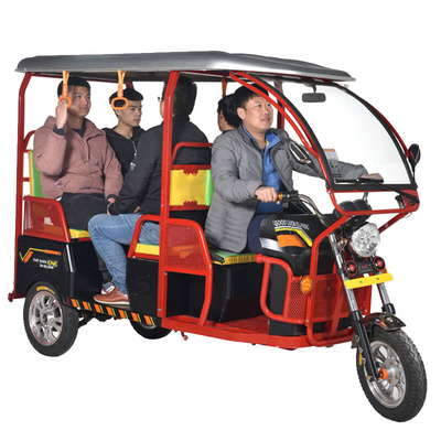 Hot Sale Eco Friendly India Bajaj Tuk Tuk 3 Wheeler Electric Tricycle Three Wheel Passenger Rickshaw