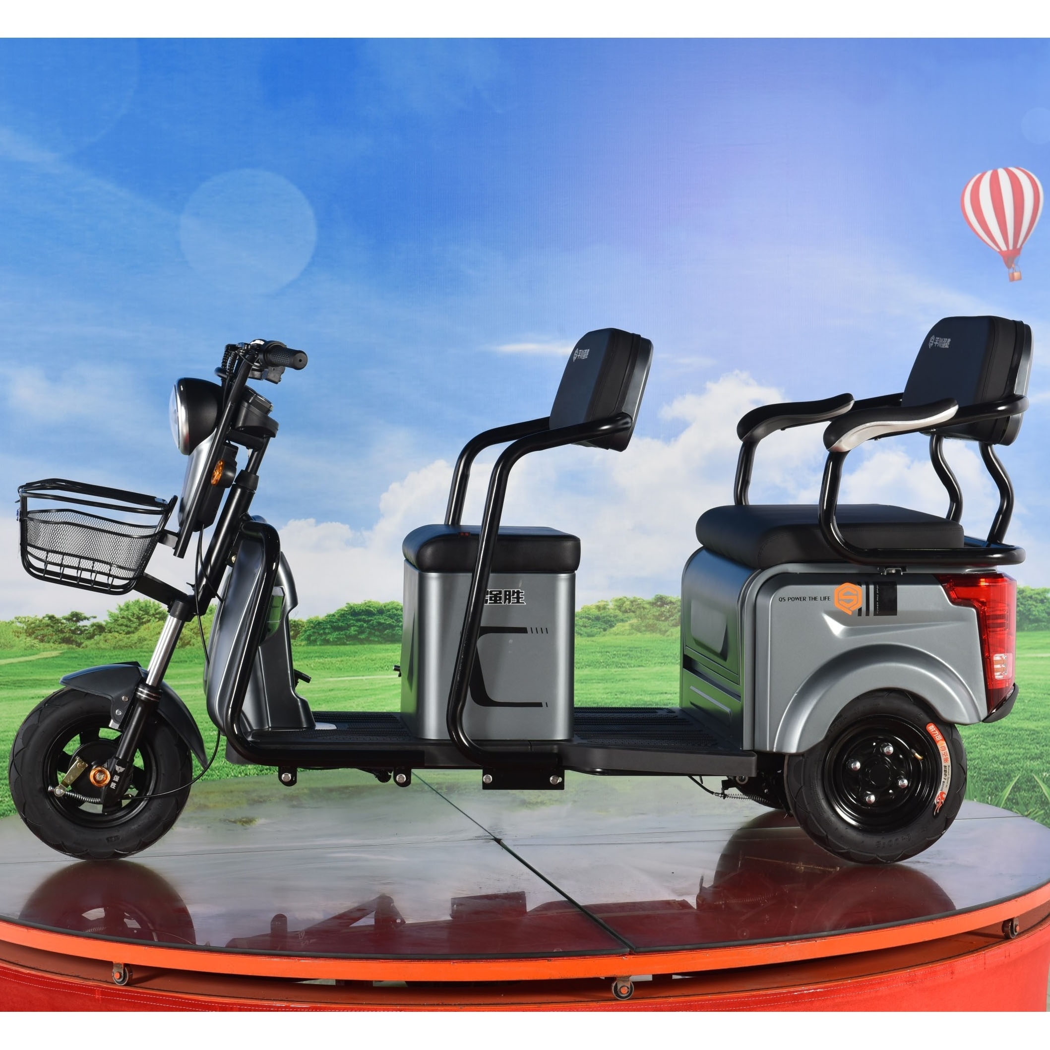 New Design Mini Bus Adult Three Wheel E Rickshaw Moped Tricycle 3 Wheeler Electric Bike Passenger Mobility Scooter From China