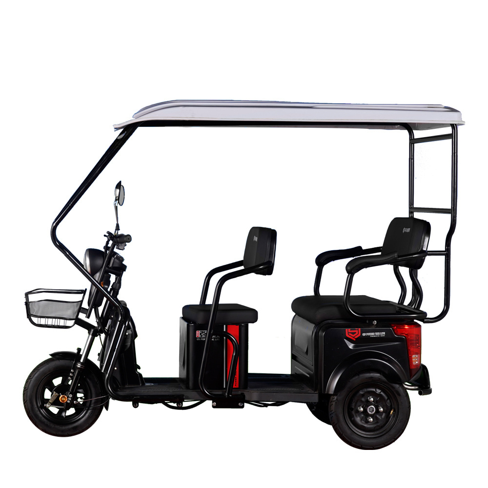 2023 New Style Adult Electric Rickshaw Bike Taxis 3 Wheel Electric Tricycle Philippine Pedicab For Two Passenger