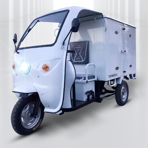 Electric Van Cargo Tricycle With Carriage Box for Adults For 500kg Load from China 3 Wheel Manufacturer.