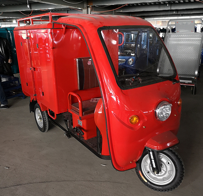 Electric Van Cargo Tricycle With Carriage Box for Adults For 500kg Load from China 3 Wheel Manufacturer.