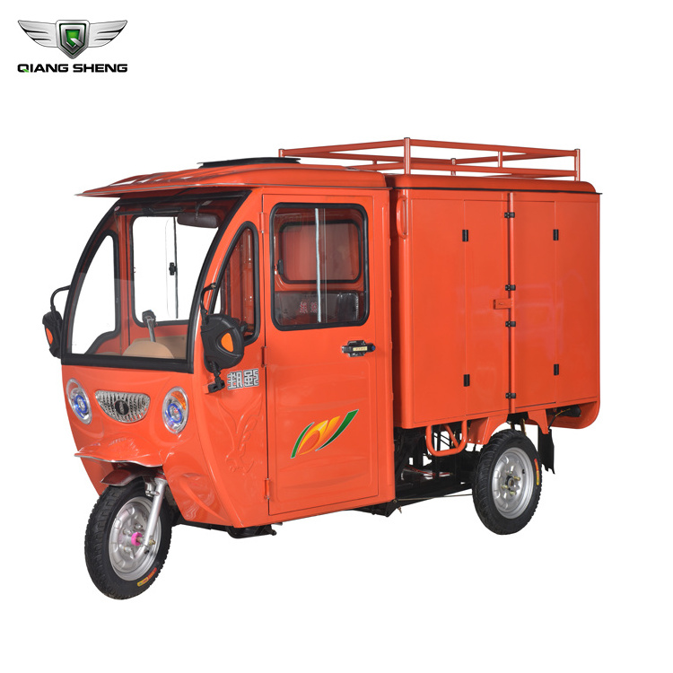 Heavy loading electric courier moving rickshaw tuk tuk electric tricycles cargo motorized tricycles 3 wheel motorcycles