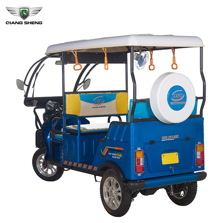 India Hot Selling Item Low Maintenance High Power Electric Tricycle Rickshaw For Passenger