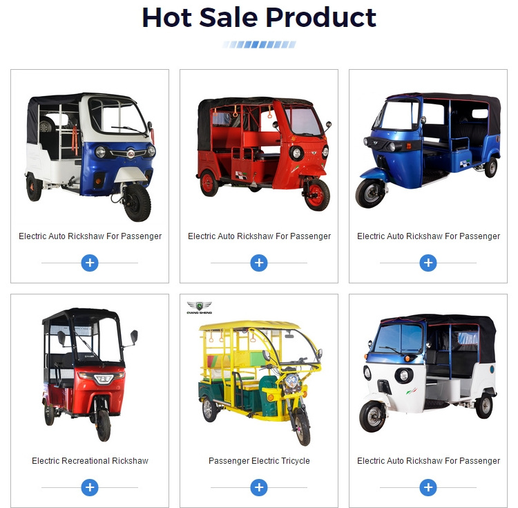 Best Sale Cheap Price Adults Passenger Rickshaw Three Wheel Car 3 Seater Tricycles Bajaj Tuktuk 3 Wheeler Electric Tricycle