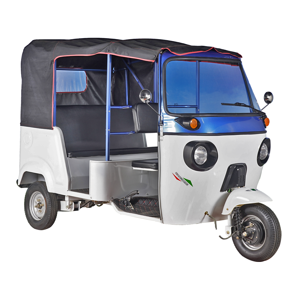 New Adult Electric Tuk Tuk 3 Wheel E Bike Battery Power Auto Rickshaw Indian Tricycle Moto Taxi Bajaj For Passenger