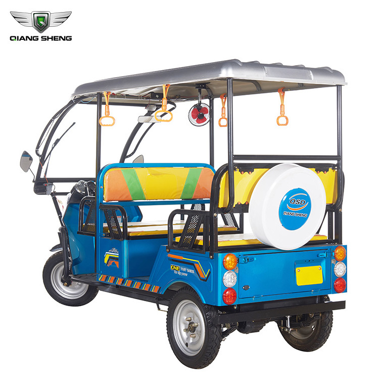 Hot Sale Touring Rickshaw Vehicle Battery Bike Bajaj Style Tuk Tuk Taxi 3 Wheels Electric Tricycle For Passenger