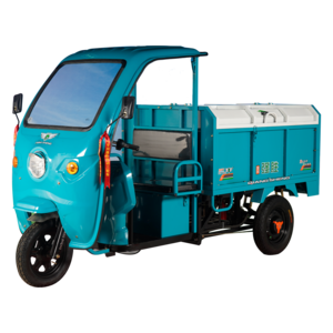 QSD E Rickshaw Garbage Three Wheeler 48V 800W 3 Wheel Adult Tricycle Electric Pickup Truck For Sale