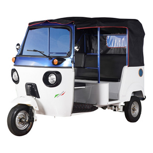 New Adult Electric Tuk Tuk 3 Wheel E Bike Battery Power Auto Rickshaw Indian Tricycle Moto Taxi Bajaj For Passenger