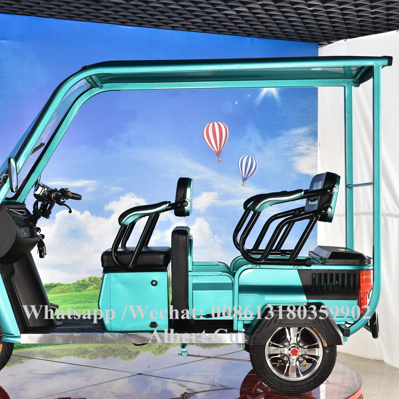 2022 new version three wheel electric motorcycle with roof