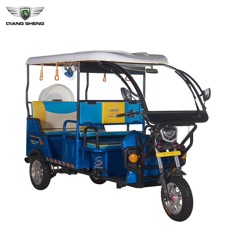 Hot Sale Touring Rickshaw Vehicle Battery Bike Bajaj Style Tuk Tuk Taxi 3 Wheels Electric Tricycle For Passenger