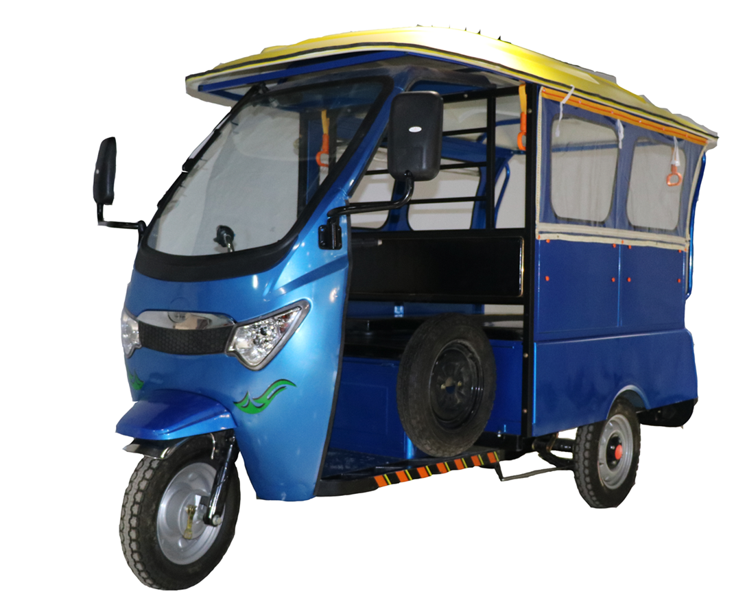 2023 Latest Design Philippine Mini School Bus Rickshaw Tricycle Electric Taxi Motorcycle 4 Passengers 3 Wheel Passenger Trike