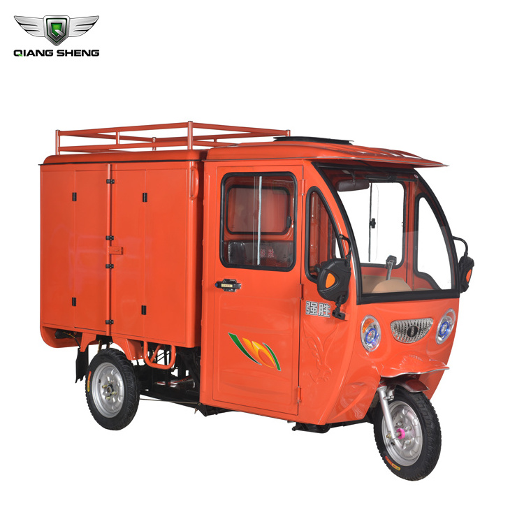 Battery operated electric tricycles cargo  800W heavy loader e rickshaw tuk tuk for sale 3 wheel motorcycles used for sale