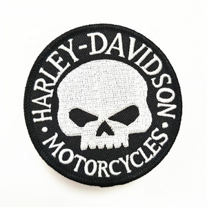 Custom Large biker motorcycle Club iron on embroidery patch embroidered vest back heat press patches