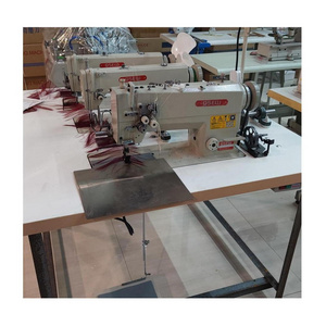 QS-842JF wig periwig hairpiece double needle lockstitch three machine head weft machine wig sewing machine