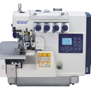 QS-F1-5-UTW Direct drive 5 thread overlock sewing machine with electrical auto trimmer auto presser foot lifter