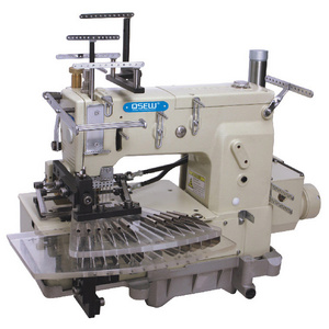 QS-1412PSM-PTV 12 needle flat bed multi-needle smocking pleating pintuck industrial sewing Machine