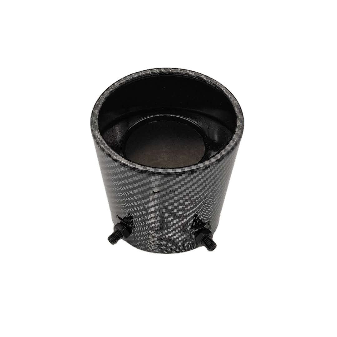 QSF Suitable for  Camry 2018 tailpipe luxury version car stainless steel carbon fiber patterned exhaust pipe tailpipe