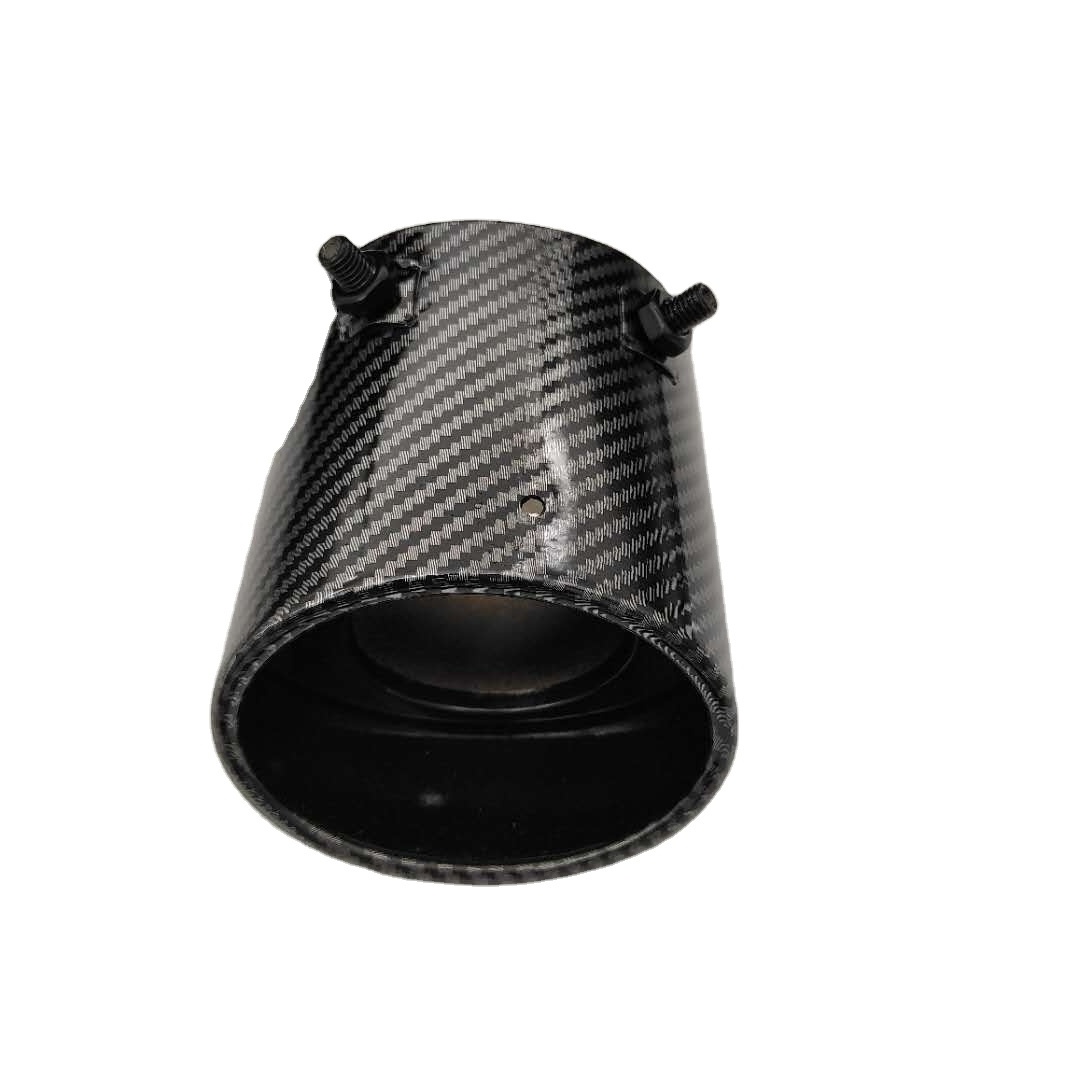 QSF Suitable for  Camry 2018 tailpipe luxury version car stainless steel carbon fiber patterned exhaust pipe tailpipe