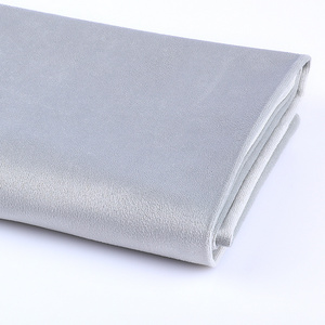 High Quality OEM Custom Short Pile Polyester Anti-fire Knitted soft Velvet Fabric for stage curtain Sofa fabric