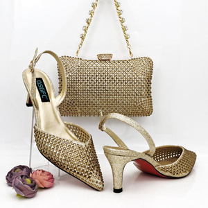 Italian Design Fashion Banquet Bag And Comfortable High Hollow Pointed Shoes Are Suitable For parties Or Commuting